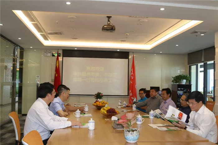 中共贛州市委常委、統(tǒng)戰(zhàn)部長(zhǎng)彭業(yè)明等領(lǐng)導(dǎo)一行到訪廣東博皓考察指導(dǎo)-3