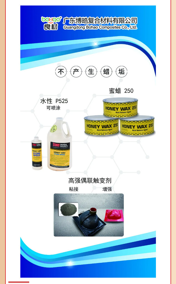 第26屆復材展廣東博皓熱推產品：美國Stoner脫模劑、高強偶聯(lián)觸變劑