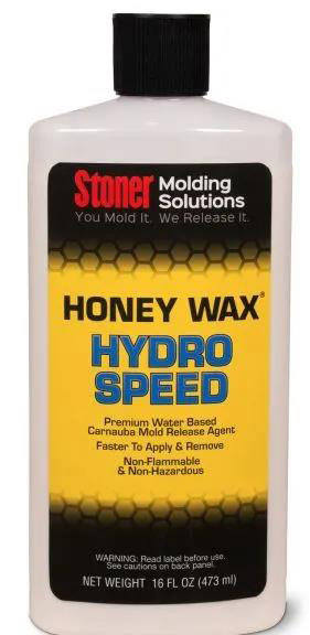 Stoner HoneyWax®Hydro Speed是一種高固含量的水性乳液，不含任何溶劑，旨在代替?zhèn)鹘y(tǒng)的高級涂蠟作為復(fù)合材料行業(yè)中的脫模劑。
