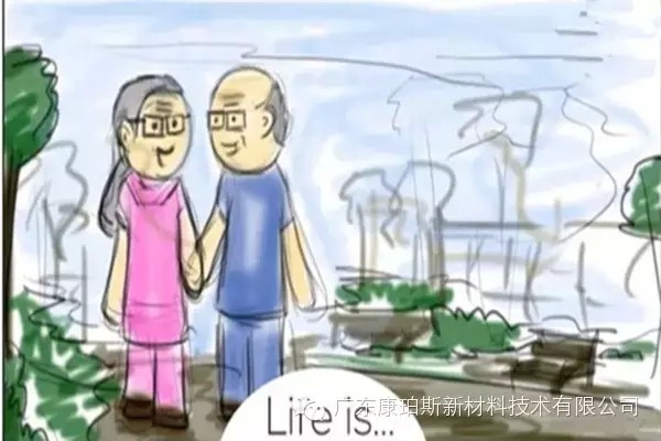 人生就是。。。 牽著老伴的手，享受屬于自己的夕陽，執(zhí)子之手，與子偕老......
